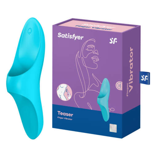 Satisfyer Teaser Finger Vibrator Blue 4004075 SATTSRFGRBLU 4061504004075 Multiview