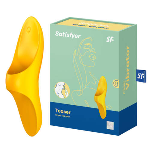 Satisfyer Teaser Finger Vibrator Yellow 4004082 SATTSRFGRYLW 4061504004082 Multiview