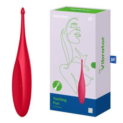 Satisfyer Twirling Fun Oscillating Clitoral Stimulator Red 4061504009643 Multiview