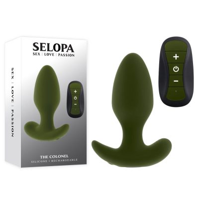 Selopa The Colonel Wireless Remote Vibrating Butt Plug Army Green SL RS 4226 2 844477024226 Multiview
