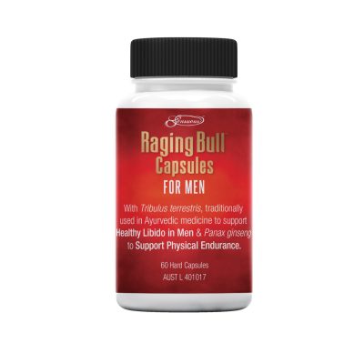 Sensuous Raging Bull Libido Supplement Capsules 60 Pack 9341552000904