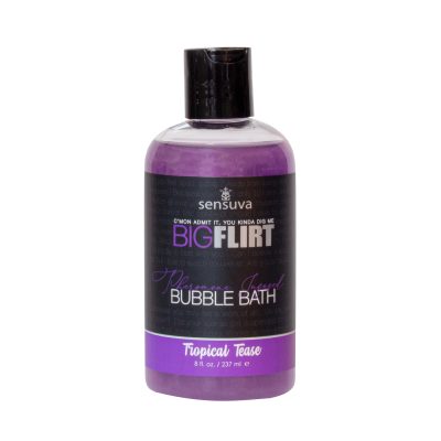 Sensuva Big Flirt Pheromone Inflused Scented Bubble Bath Tropical Tease Purple Vanilla Lavender 237ml 855559008263 Detail