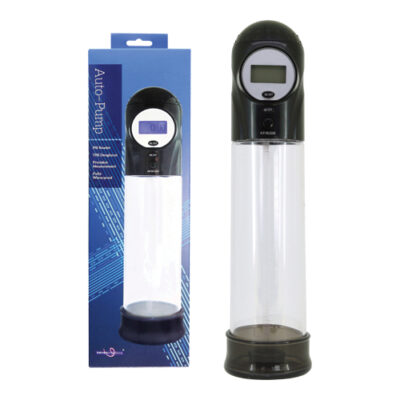 Seven Creations Auto Pump Automatic Penis Pump with LCD PSI Gauge Clear 16 37 BX 4890888139666 Multiview