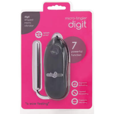 Seven Creations Digit Micro Tingler Remote Control Bullet Chrome 15 111SABLK BCD 4890888141188 Boxview