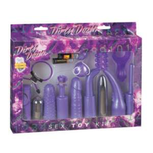 Seven Creations Dirty Dozen Couples Vibrator Kit Purple 4040MKJ D5 4890888118333 Boxview