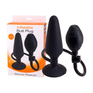 Seven Creations Inflatable Butt Plug Large Silicone Black Y0019B10PGBX 6946689011880 Multiview