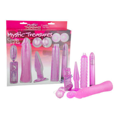 Seven Creations Mystic Treasures Couples Vibrator Kit Pink 06 150 C8 BX 4890888124532 Multiview