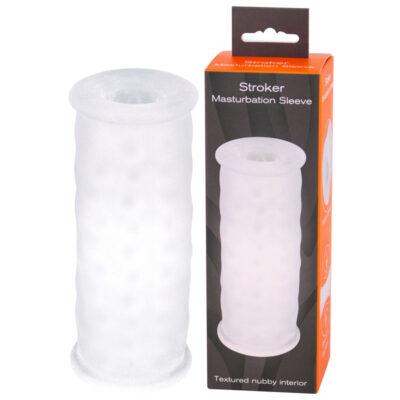 Seven Creations Nubby Textured Stroker Sleeve White 21 91MCL BX 4890888141867 Multiview