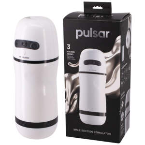 Seven Creations Pulsar Rechargeable Automatic Suction Vibrating Masturbator White 4890888141843 Multiview