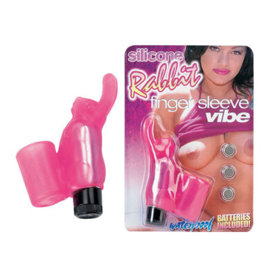 Seven Creations Rabbit Finger VIbrator Sleeve Pink 2K668CPR 4890888118159 Multiview