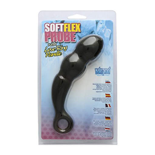 Seven Creations Soft Flex Unisex Vaginal or Anal Probe Black 4890888137242