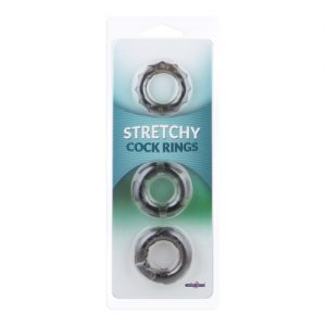 19-60SMK-BCD - Stretchy Cockrings (Smoke) - 4890888136894