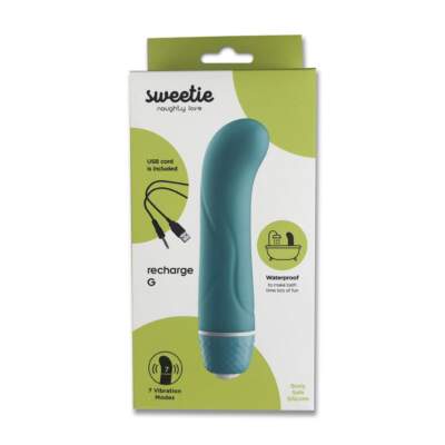Seven Creations Sweetie Rechargeable G Spot Vibrator Teal B0235K7SPGBX 6946689011934 Boxview