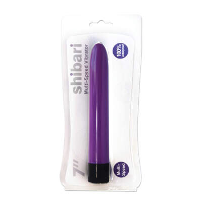 Shibari 7 Inch Smoothie Vibrator Purple 859612002298 Boxview