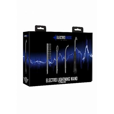 Shots Electroshock Electro Lightning Wand Electro Stimulation Kit Black ELC015BLK 8714273531285 Boxview