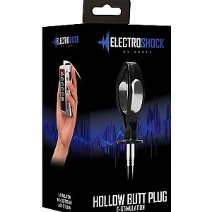 Shots Electroshock Hollow Electro Stimulation Butt Plug Black ELC014BLK 8714273549648