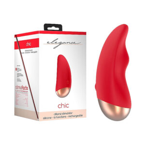 Shots Elegance Chic Clitoral Vibrator Red ELE008RED 8714273925299 Multiview