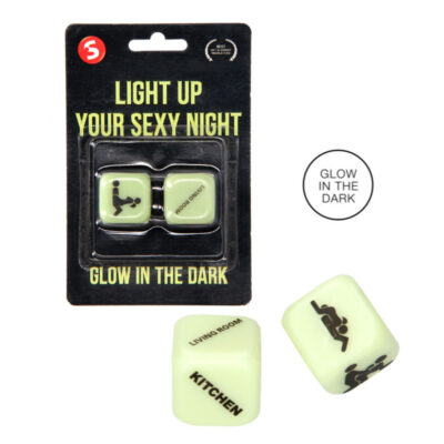 Shots Glow in the Dark Sexy Dice Couples Position Dice Glow in the Dark SLI191 7423522470466 Multiview