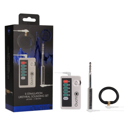 Shots Ouch E Stimulation Urethral Sounding Kit Silver OU577SIL 7423522560594 Multiview