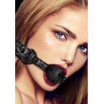 Shots Ouch Luxury Breathable Ball Gag Black OU345BLK 8714273525277 Model Detail