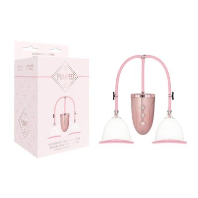 Shots Pumped Automatic Rechargeable Breast Pump Large Clear Rose Gold PMP037ROS 8714273504555 Multiview