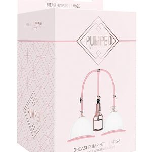 Shots Pumped Breast Pump Set Large Rose Gold PMP020ROS 8714273548399 Boxview