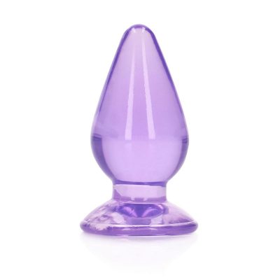 Shots Realrock Crystal Clear 4 point 5 inch Butt Plug Clear Purple REA162PUR 8714273520777 Detail