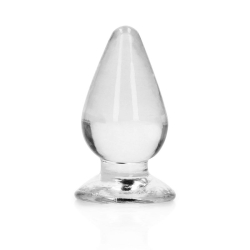 Shots – Realrock 4.5″ Crystal Clear Butt Plug (Clear)