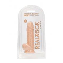 Shots Realrock Ultra 8 point 5 inch Silicone Dong with Balls Light Flesh REA076FLE 8714273522207 Boxview