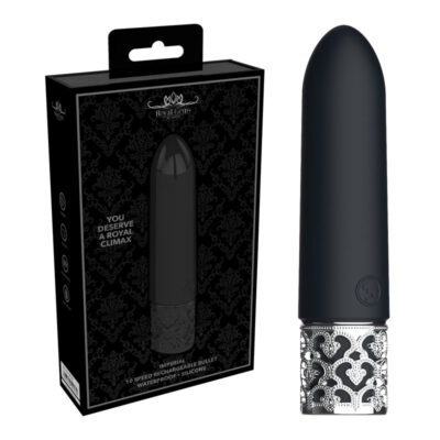 Shots Royal Gems Imperial Silicone Bullet Vibrator Black ROY010BLK 7423522529522 Multiview