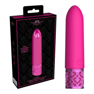 Shots Royal Gems Imperial Silicone Bullet Vibrator Pink ROY010PNK 7423522529539 Multiview