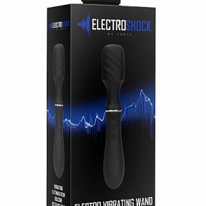 Shots Toys Electro Shock Electro Vibrating Wand Rechargeable Black ELC018BLK 8714273531292 Boxview