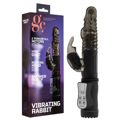 Shots Toys GC Vibrating Rabbit Rabbit Vibrator Black GC001BLK 8714273607843 Multiview