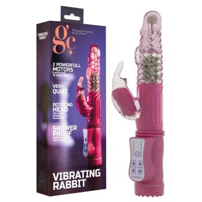 Shots Toys GC Vibrating Rabbit Rabbit Vibrator Pink GC001PNK 8714273301147 Multiview