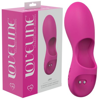 Shots Toys Loveline Joy Silicone Finger Vibrator Pink LOVU007PNK 8714273052285 Multiview