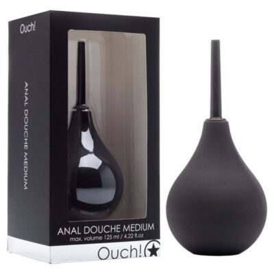 Shots Toys Ouch Anal Douche Medium 125ml Capacity Black OU111BLK 8714273069313 Multiview