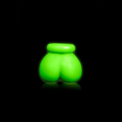 Shots Toys Ouch Glow in the Dark Ball Sack Glow in the Dark Green OU735GLO 7423522639665 Detail
