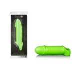 Shots Toys Ouch Glow in the Dark Smooth Thick Stretchy Penis Sleeve Glow in the Dark Green OU744GLO 7423522640661 Multiview