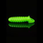 Shots Toys Ouch Glow in the Dark Swirl Stretchy Penis Sleeve Glow in the Dark Green OU741GLO 7423522640623 Detail