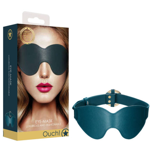 Shots Toys Ouch Halo Eye Mask Green OU587GRN 7423522559512 Multiview