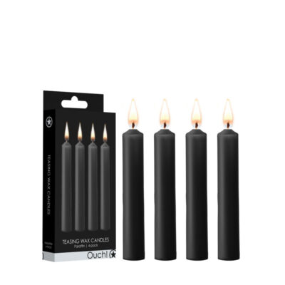 Shots Toys Ouch Teasing Wax Candles 4 Pack Small Black OU488BLK 8714273544964 Multiview