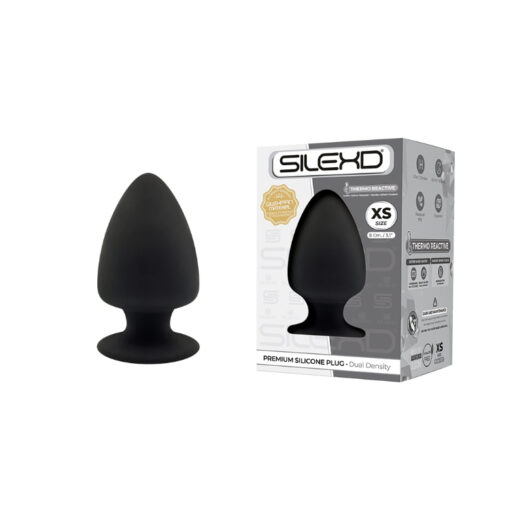 SilexD Model 1 Silicone Butt Plug XS Extra Small Black SILMOD1XS SILMOD1XS 8433345230498 Boxview
