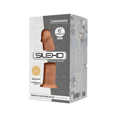 SilexD Model 2 Silexpan Dual Density Thermoreactive Silicone 6 Inch Dong Tan Flesh 220765 8433345220765 Boxview
