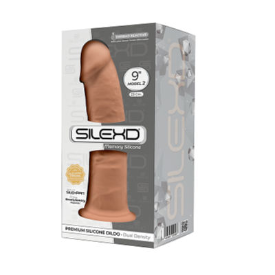 SilexD Model 2 Silexpan Dual Density Thermoreactive Silicone 9 Inch Dong Tan Flesh 220567 8433345220567 Boxview