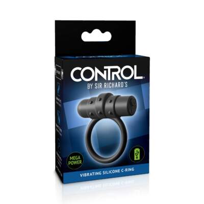 Sir Richards Control-Rechargeable Vibrating Cock Ring Black SR1057-01 603912755473