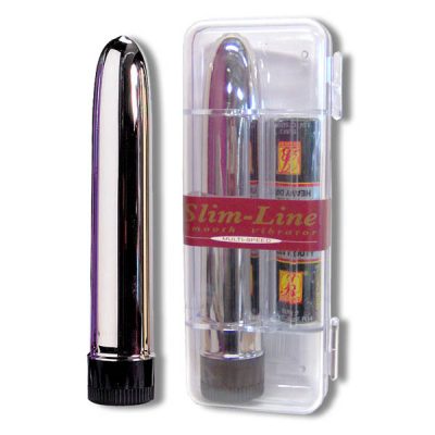 Slimline Smoothie Vibrator in Plastic Case Silver 8826SPLBX 4890888882623 Multiview