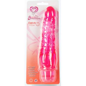 Smitten Catch 3 Penis Vibrator 7 Inch Pink DS911 11 752830478084 Boxview