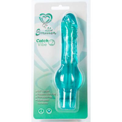 Smitten Catch Vibe 2 Penis Vibrator 5 Inch Teal DS912 15 752830478381 Boxview