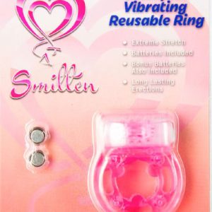 Smitten Champion Reusable Vibrating Ring Cock RIng Pink DS909 11 752830477780 Boxview