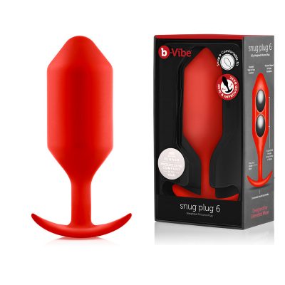 Snug Plug 6 Weighted Anal Plug Red BV 029RED 4890808265215 Multiview